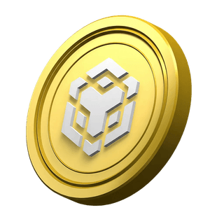 BNB coin from Binance used as a decorative element in the Clear Ledgeroment platform statistics section
